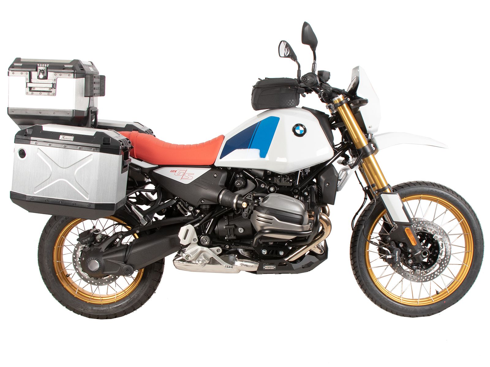 Alurack topkofferdrager zwart voor BMW R 1250 RS (19-) Hepco & Becker