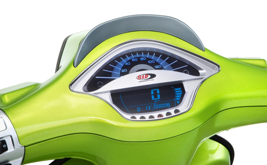 Toerenteller/snelheidsmeter voor Vespa Primavera/Sprint 50-150cc 2T/4T AC, zilver