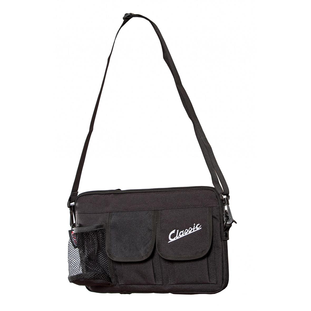 Classic"-tas voor bagageruimte/handschoenkastje Vespa - zwart, nylon