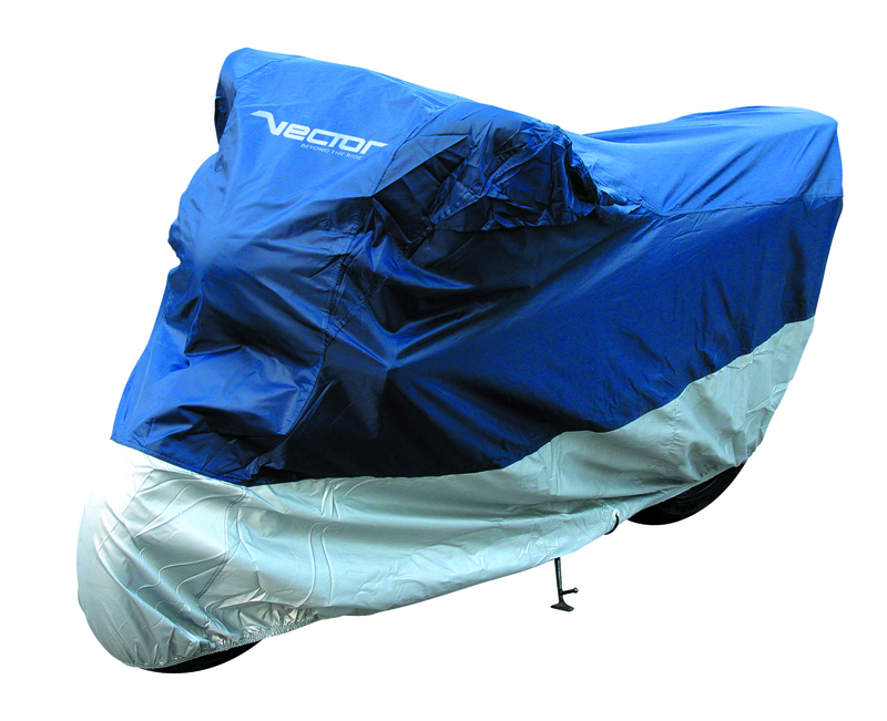 VECTOR Binnen/buiten afdekzeil voor motor/scooter - Blauw/Zilver - XL