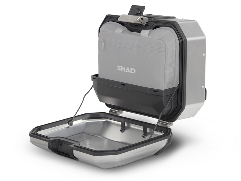Shad zijkoffer Terra TR36, rechts, aluminium zilver, 36 l