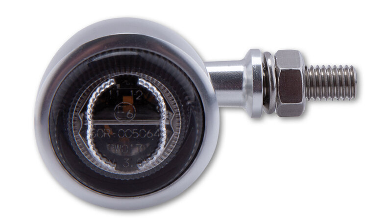 HIGHSIDER pro Classic-X1 LED achterlicht, remlicht, knipperlicht chroom/getint 3in1, E-keurmerk (paar)