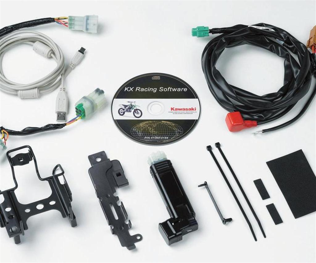 Draad, lood mode selectiestekker. Zwart (Harde racebaan) KX450F 2015 Origineel Kawasaki