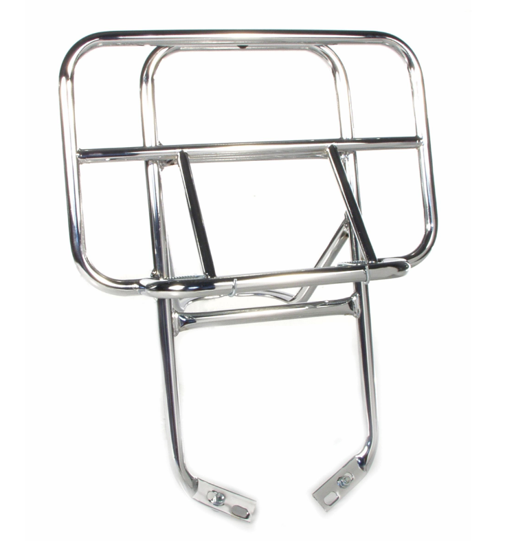 Bagagerek achteraan voor Vespa PX 80-200cc, opvouwbaar, chroom