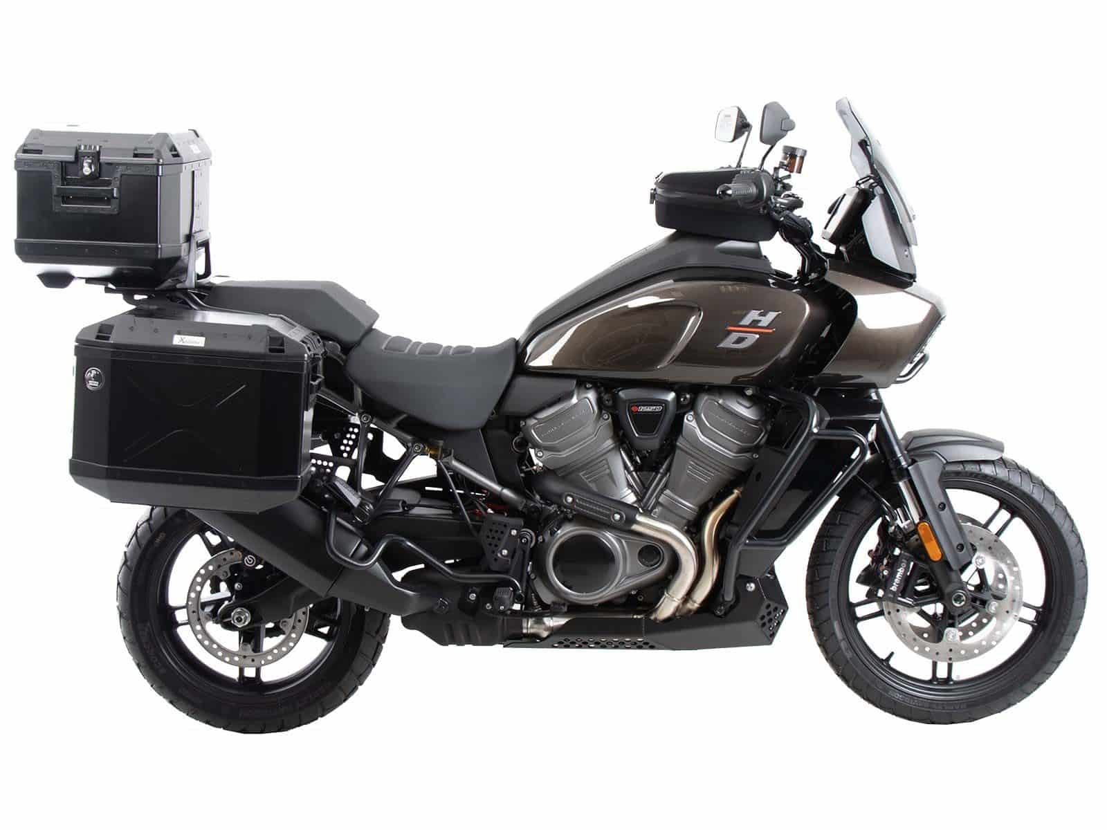 Aluminium topkofferdrager zwart voor Harley Davidson Pan America (21-) Hepco & Becker