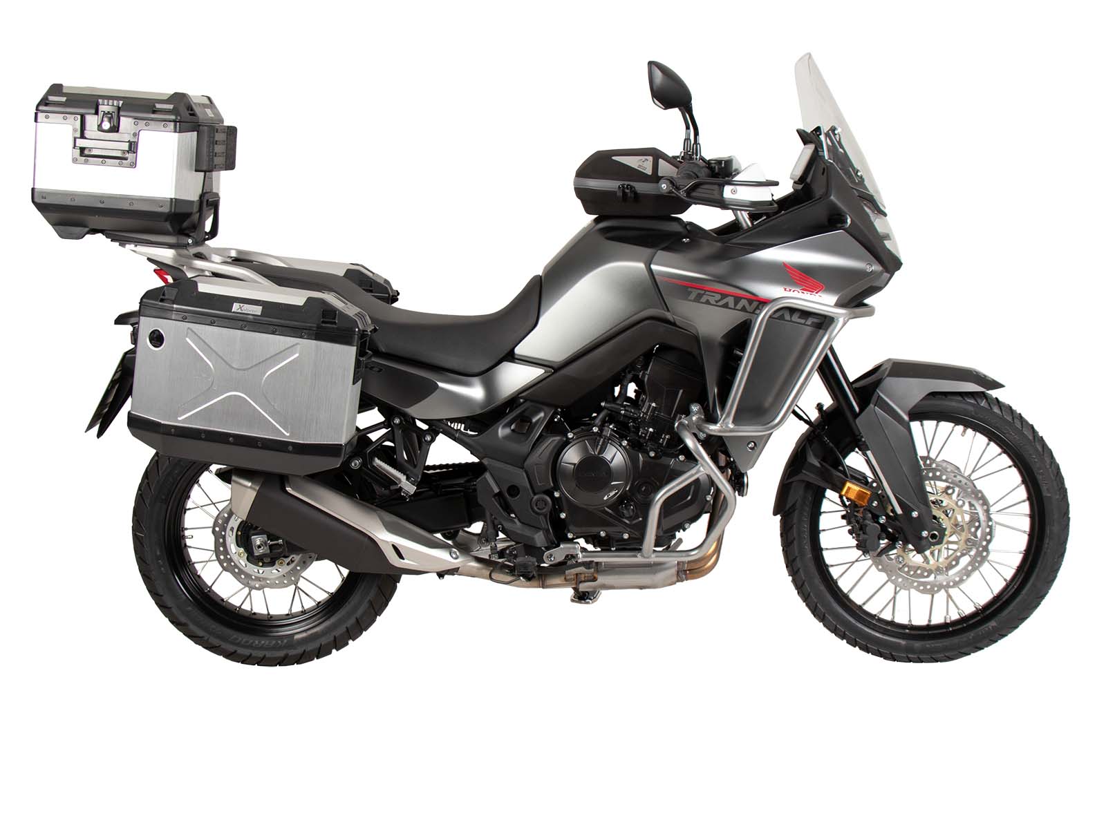 Vastgeschroefde zwarte zijkofferhouders voor Honda XL 750 Transalp / E-Clutch (25-) Hepco & Becker