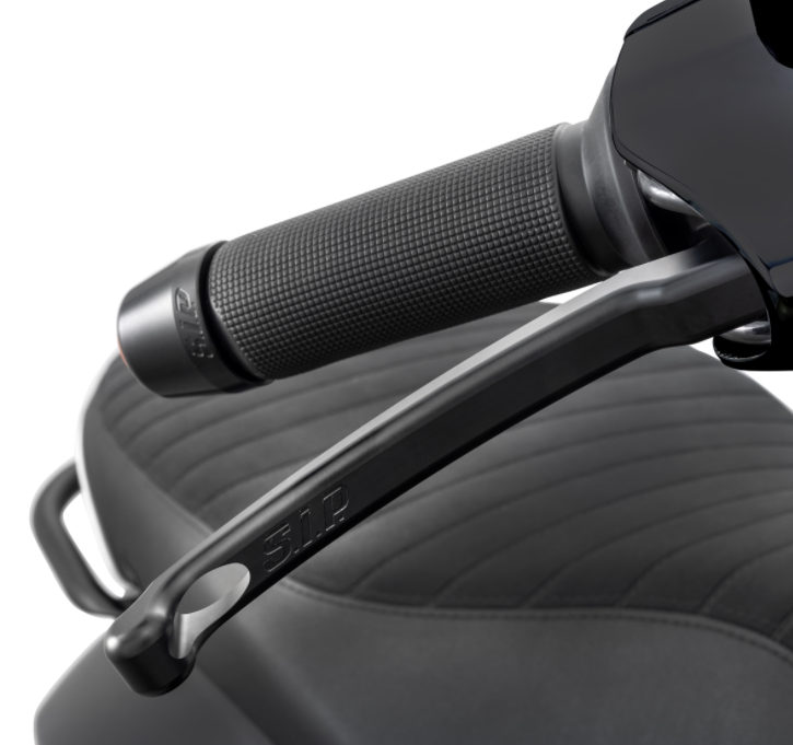 Sport hendelset rem links/rechts voor Vespa LX/LXV/S/Primavera/Sprint 50-150ccm, mat zwart