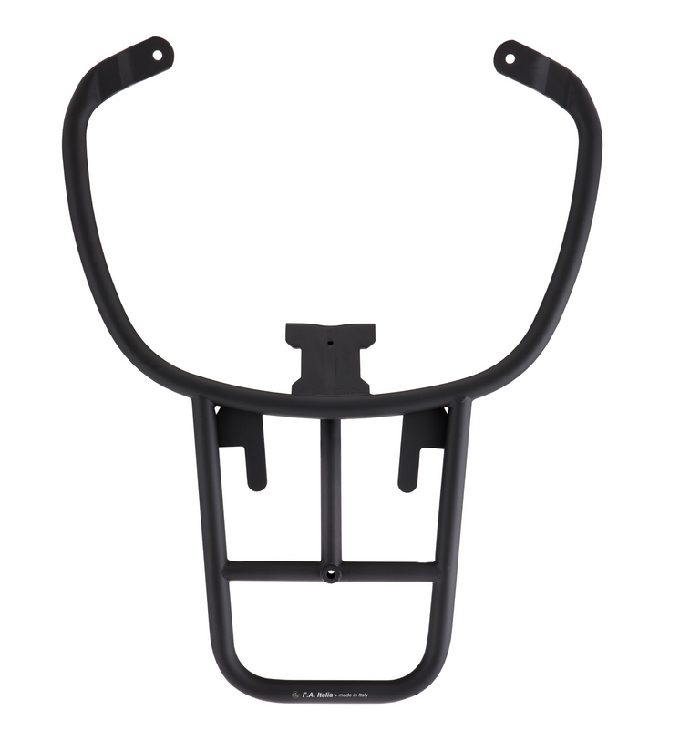 Bagagerek achteraan voor Vespa Primavera /Sprint /Elettrica 50-150ccm, mat zwart