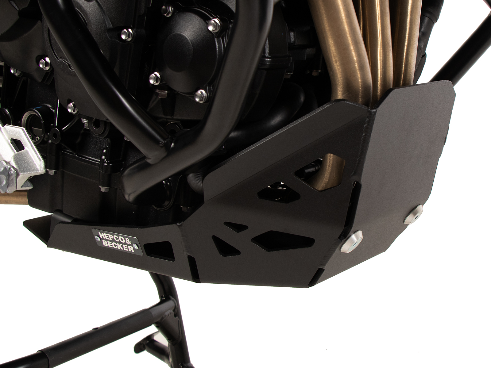 Motorbeschermplaat zwart voor Triumph Tiger 900 Rally Pro (24-) Hepco & Becker