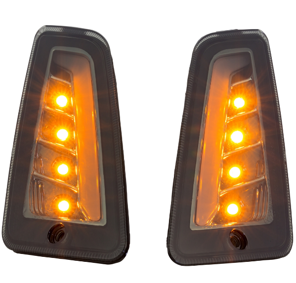 Richtingaanwijzerset voor & achter voor Vespa GTS/GTS Super/GTV 125-300cc ('14-), getint