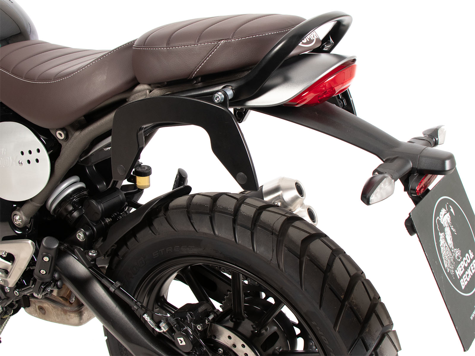 C-Bow zijdrager zwart voor Triumph Scrambler 400 X (24-) Hepco & Becker