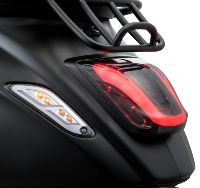 Bagagedrager/Socius Houder Zwart Mat voor Vespa Primavera/Sprint 50-150ccm 2T/4T AC