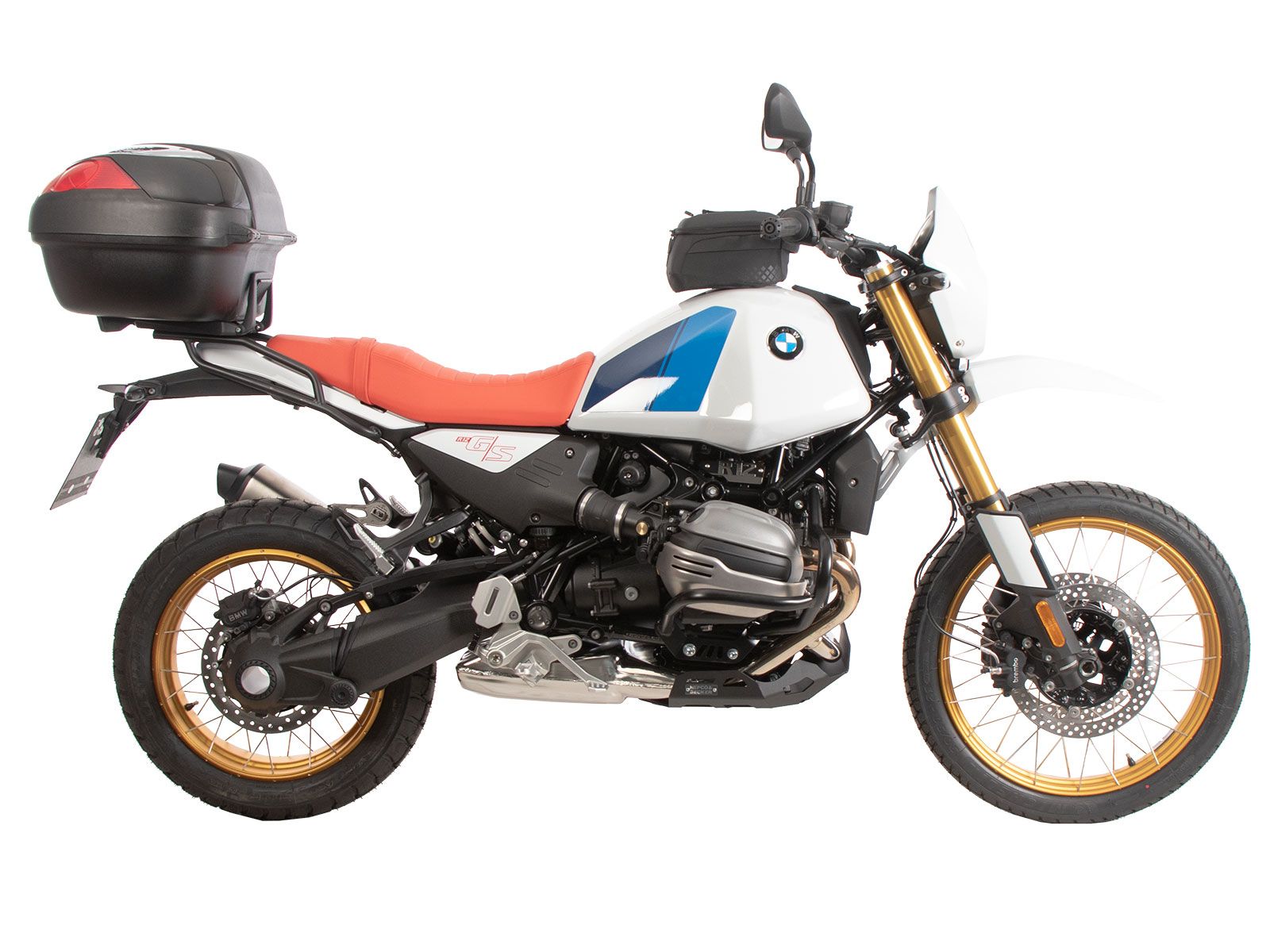 Alurack topkofferdrager zwart voor BMW R 1250 RS (19-) Hepco & Becker