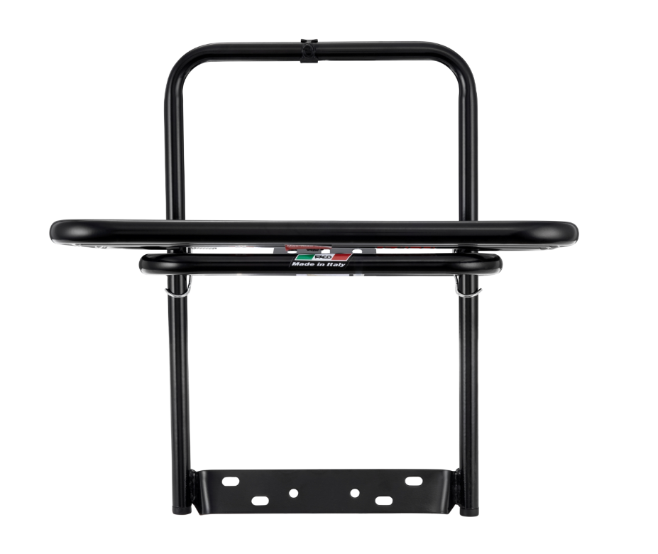Bagagerek achteraan voor Vespa PX 80-200cc, opvouwbaar, zwart