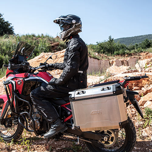 Givi aluminium zijkofferset Trekker Outback 48L Monokey
