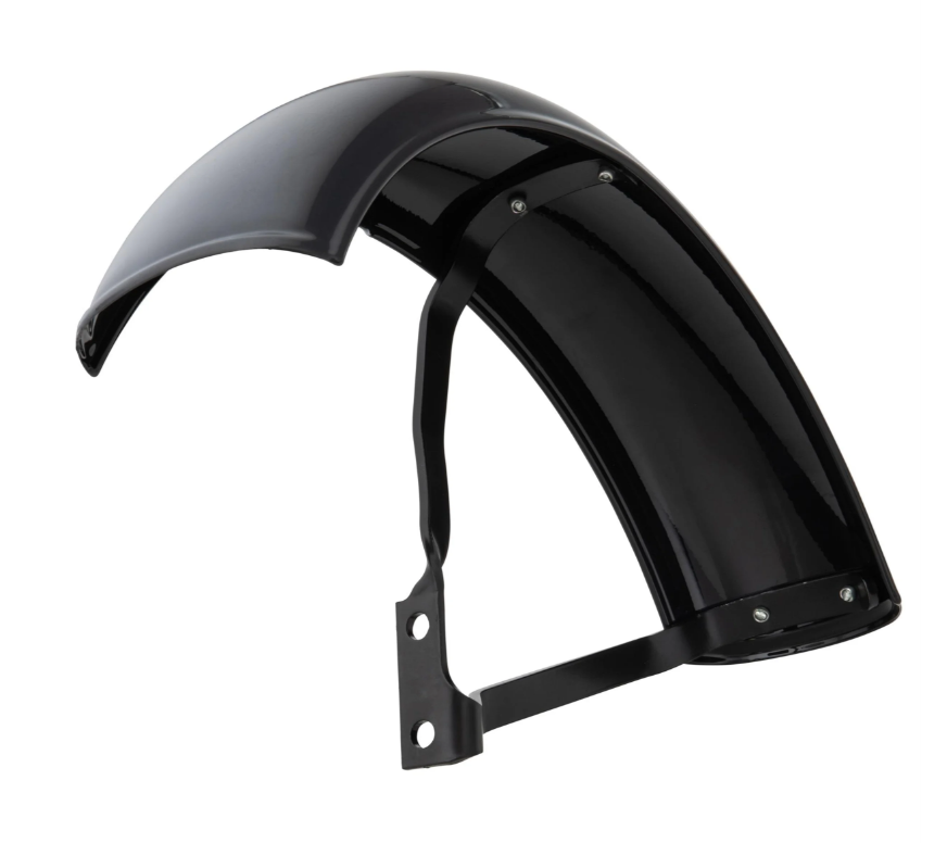 Spatbord Garelli voor Vespa PX 80-200ccm, metaal, glanzend zwart