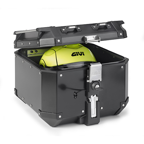 Trekker Outback 42 liter MONOKEY topkoffer aluminium zwart Givi