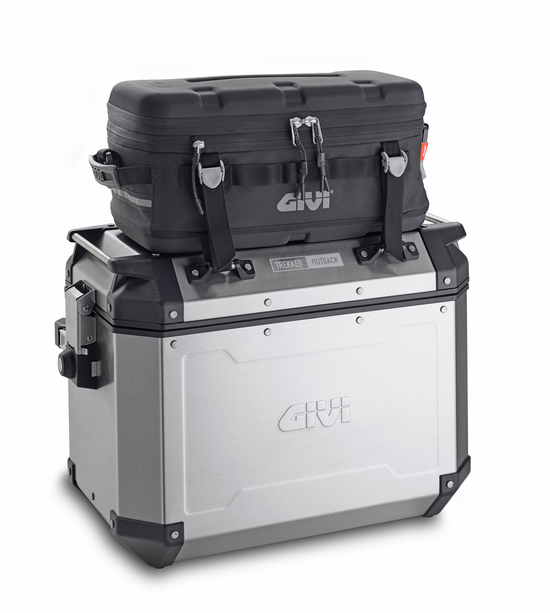 Givi aluminium zijkofferset Trekker Outback 48L Monokey