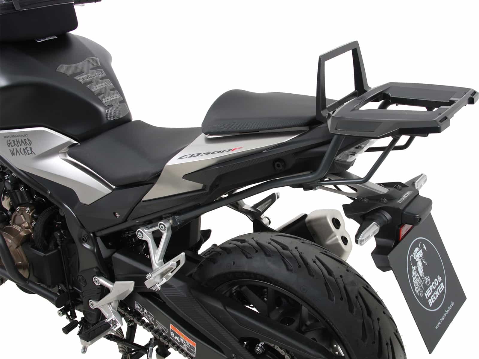 Alurack topkofferdrager antraciet voor Honda NX 500 (24-) Hepco & Becker