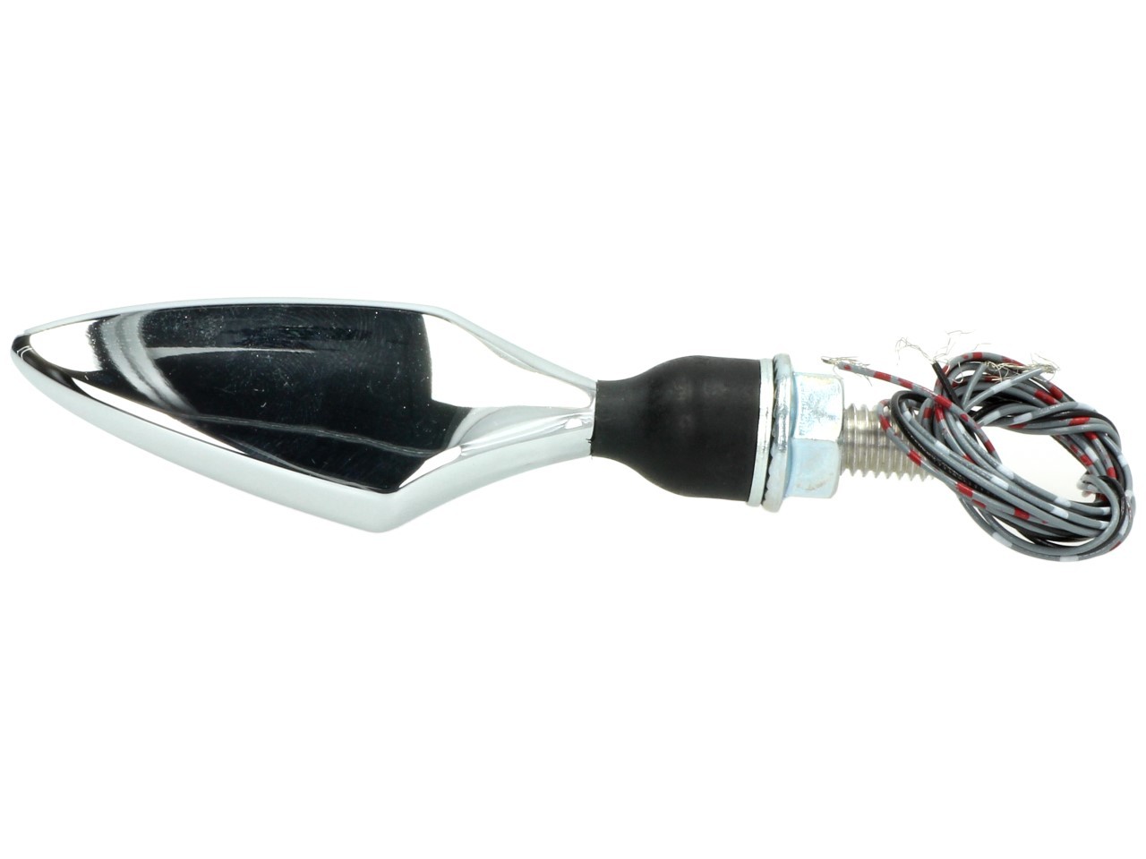 Kellermann knipperlicht, achter- en remlicht, Rhombus DF, staal, LED, HR, 12 V, glanzend chroom, M8x20