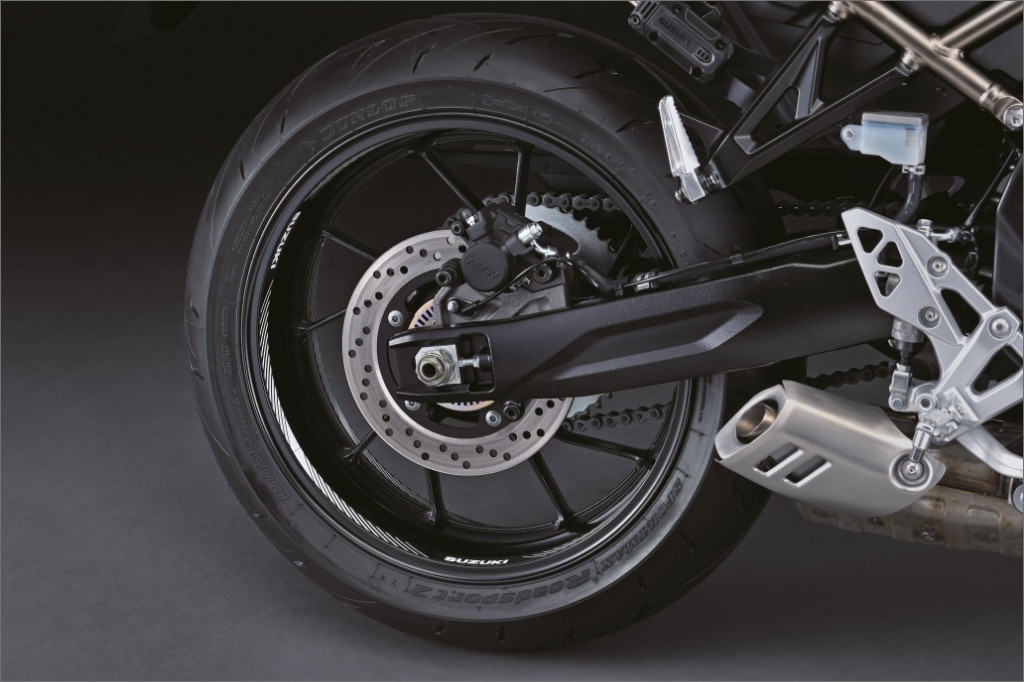 Velgbeddecoratie zwart/wit voor Suzuki GSX-8R (24-) / GSX-8T (25-) Origineel