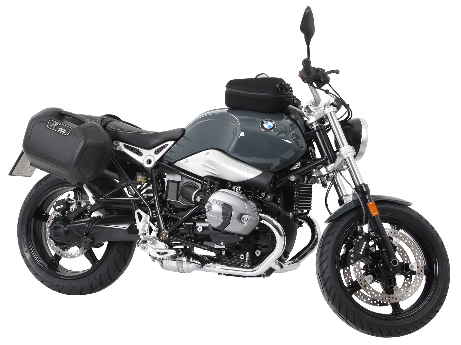 C-Bow zijdrager zwart voor BMW R nineT Pure (17-23) Hepco & Becker