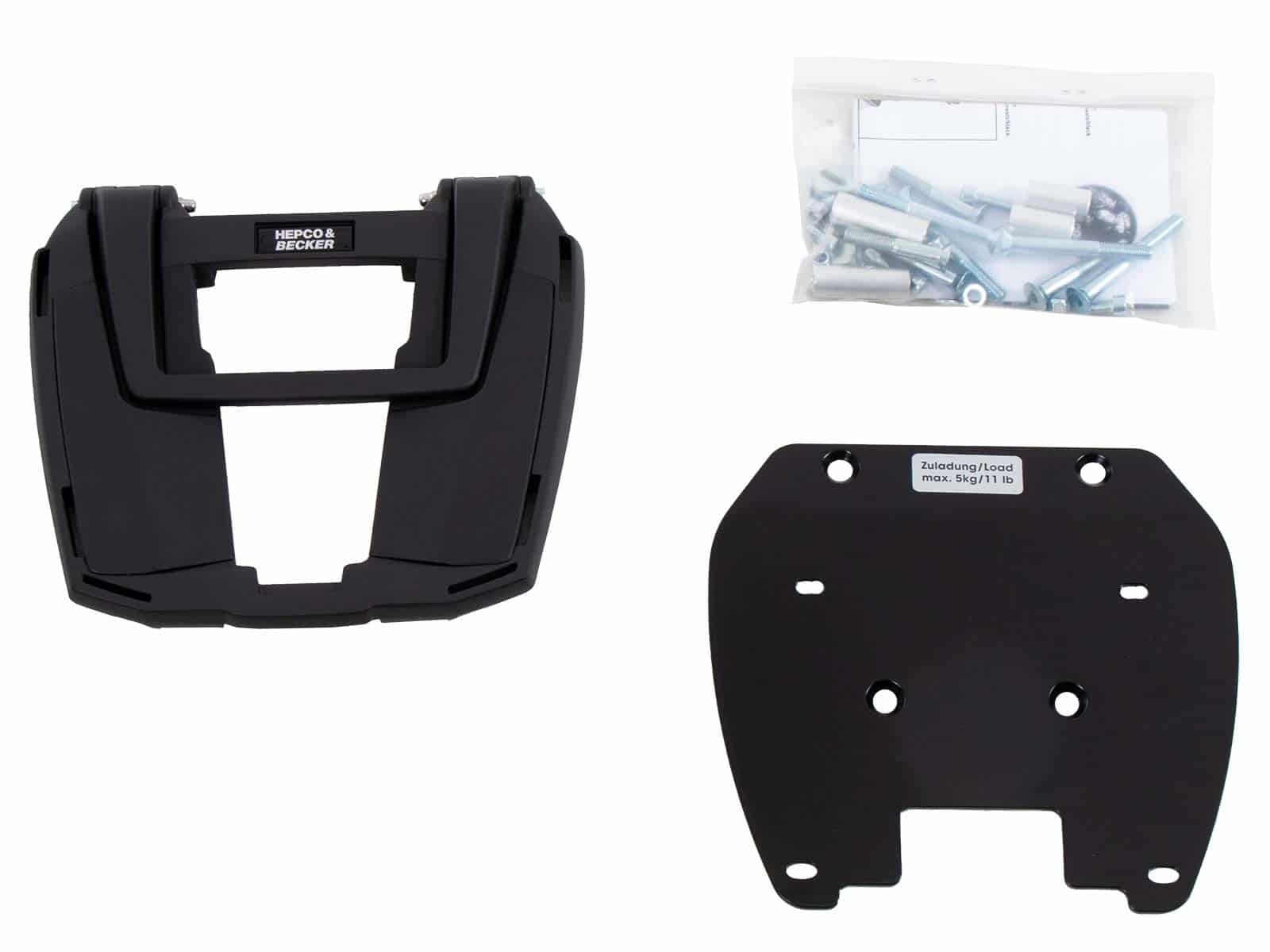Easyrack topkoffer zwart voor BMW F 650 GS Twin /F 700 GS Hepco & Becker