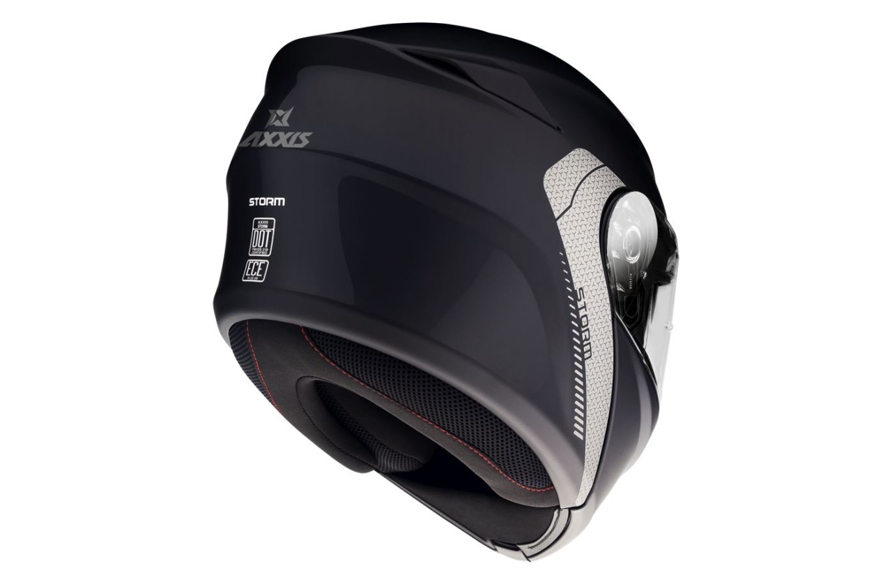 Axxis opklapbare helm, Storm SV Solid, mat zwart