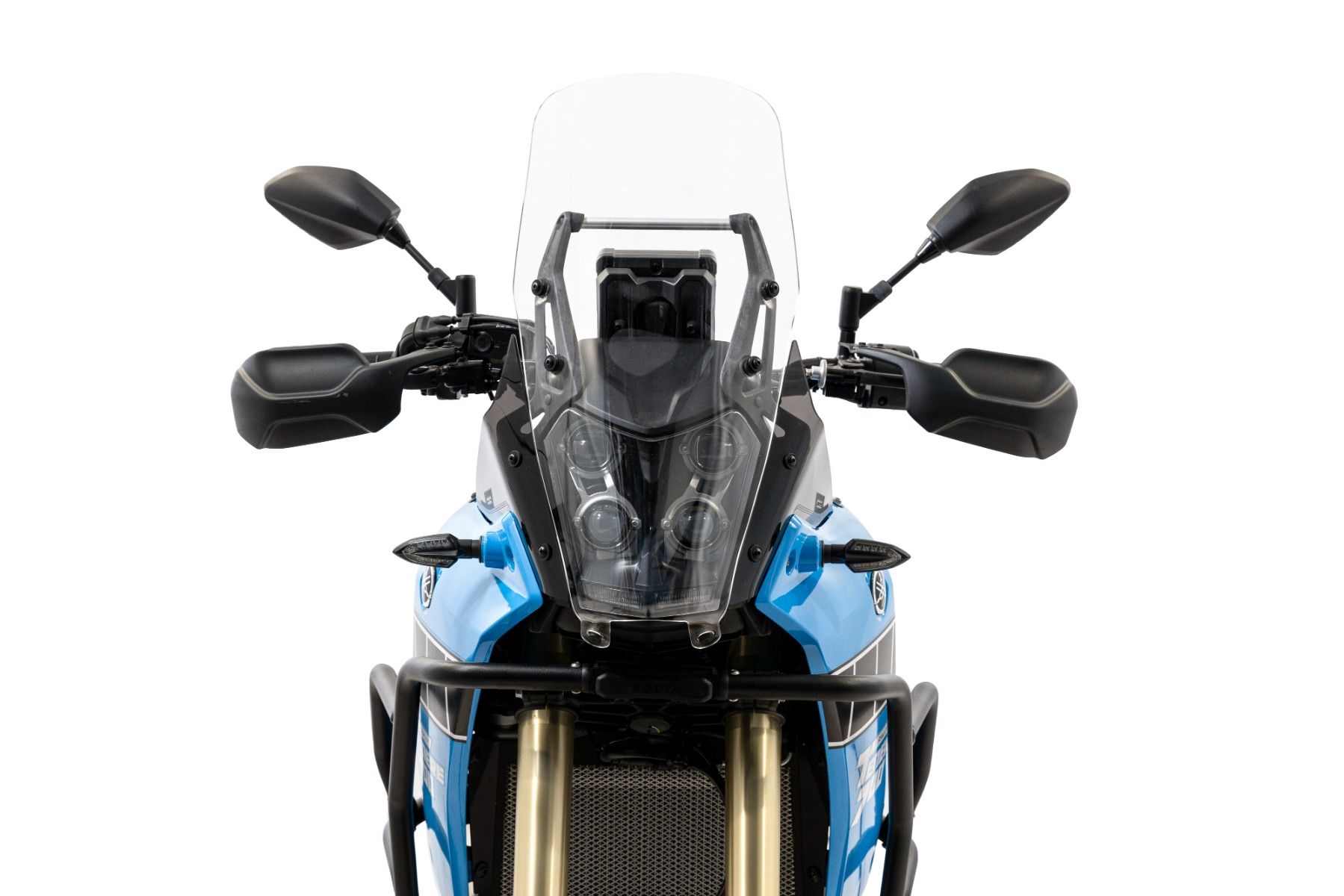 Rally windscherm helder met koplampbescherming voor Yamaha Ténéré 700 (19-24)