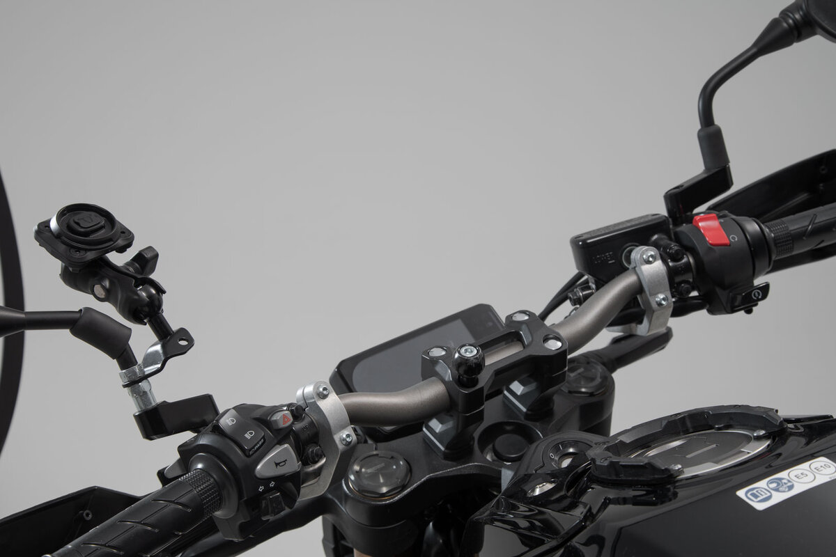 SW-Motech Navigatiebevestigingsset T-Lock met telefoonhoesje voor Ducati Multistrada 1200 /S /Enduro - SW Motech