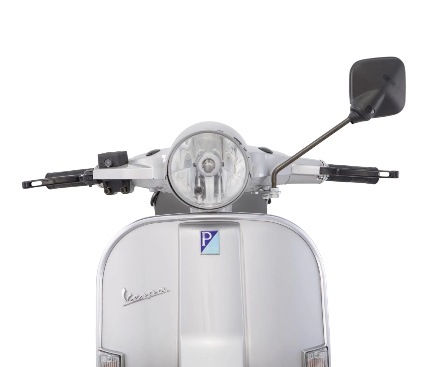 Standaardspiegel CUPPINI links of rechts voor Vespa PX 80-200cc, zwart