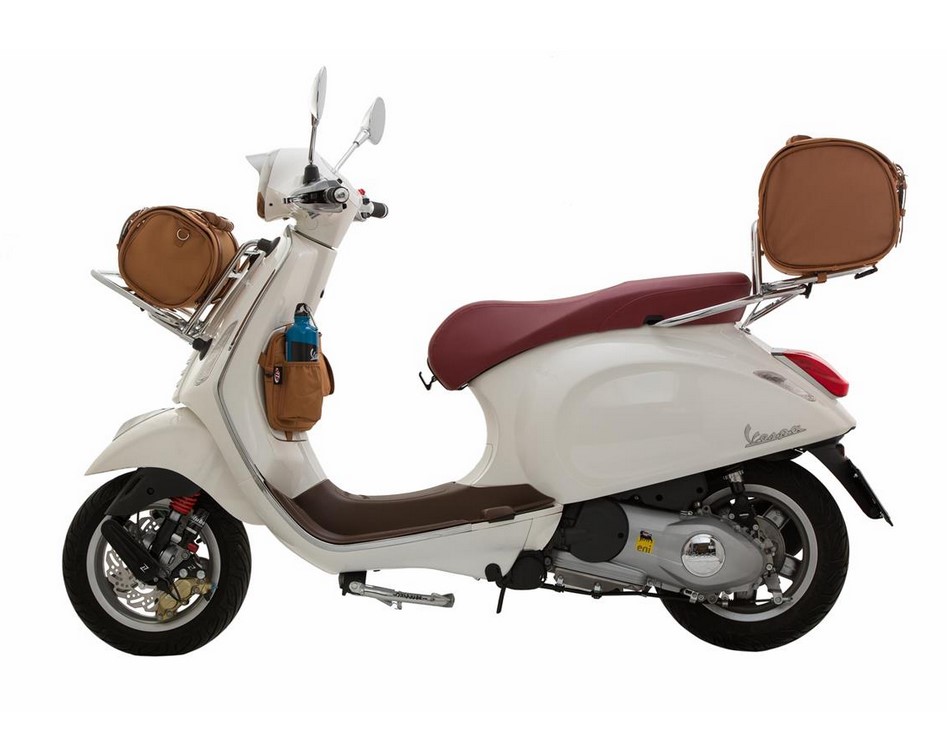 Klassieke tassenset voor Vespa, bruin