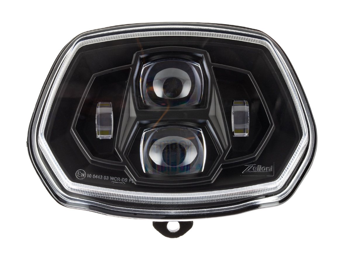 Koplamp LED Zelioni voor Vespa Sprint 50-150ccm 2T/4T ('13-'18) (met E-nummer)