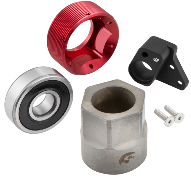 Zwenkarm voor race-uitlaat, achteraan voor Vespa GTS/GTS Super/GTV 125-300cc met ABS, zilver