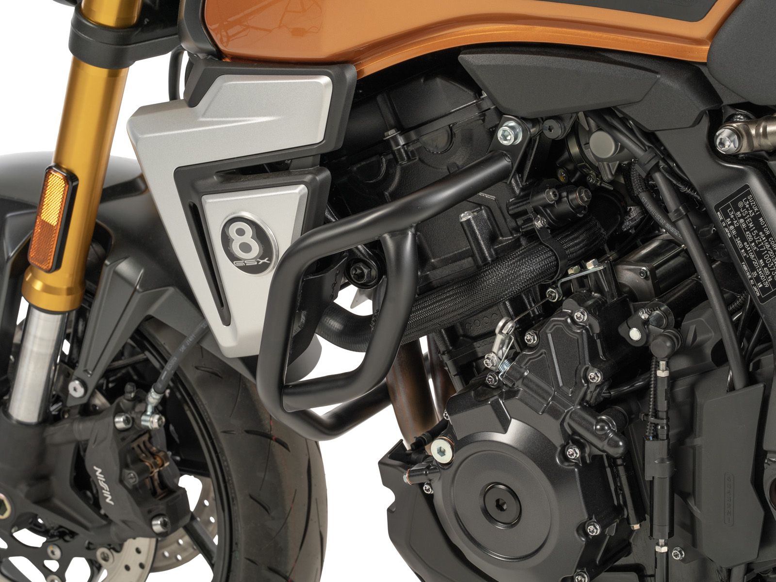 Motorbeschermer zwart voor Suzuki GSX-8T (25-) Hepco & Becker