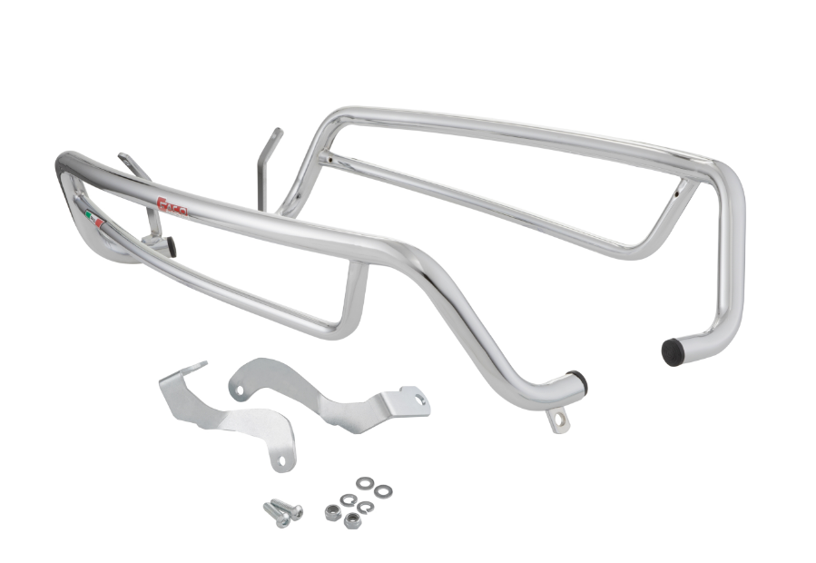 Crashbar zijafdekking achter voor Vespa GTS 300cc HPE ('19-), chroom