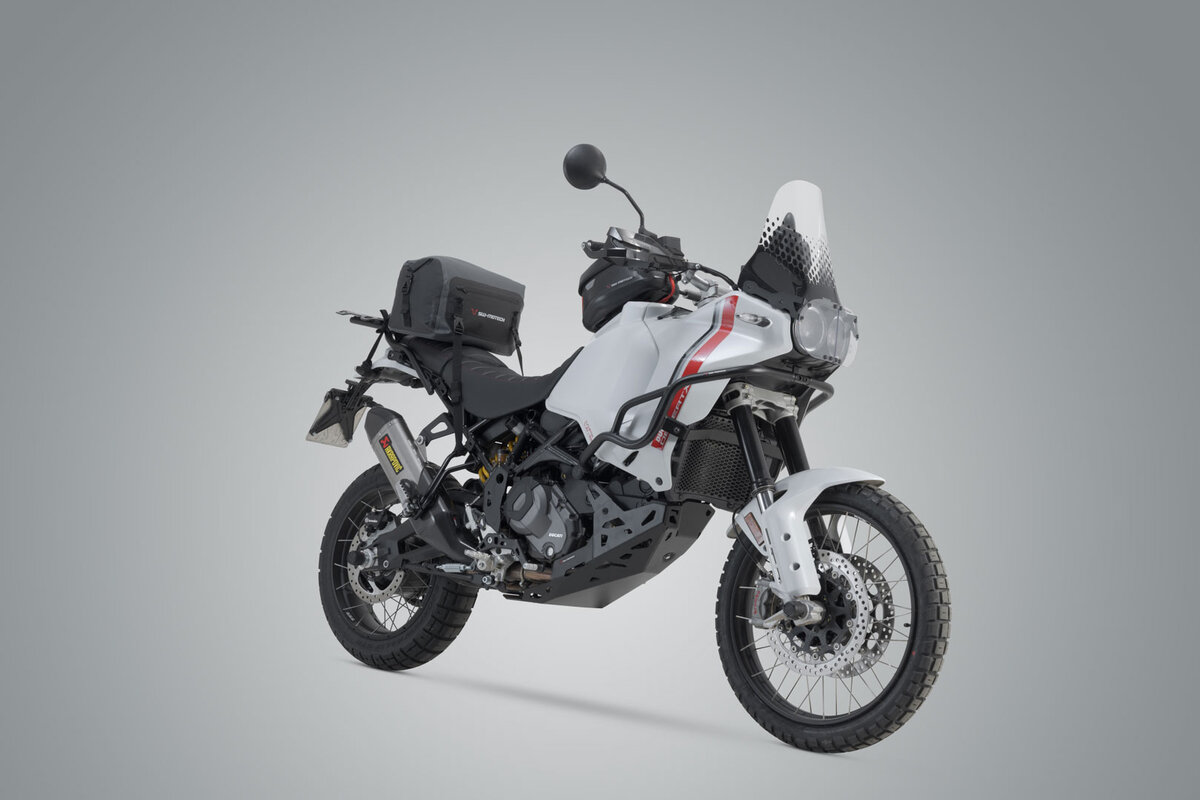 Drybag 180 achtertas voor Moto Guzzi Stelvio 1200, zwart/grijs - SW Motech
