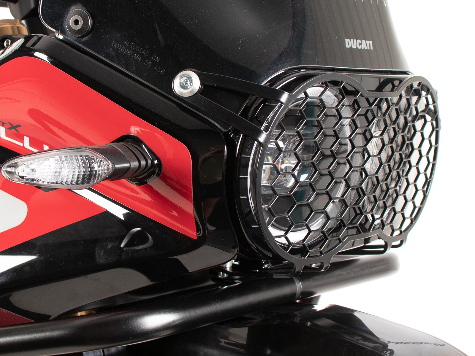 Lampbeschermer zwart voor Ducati Desert X Rally (24-) Hepco & Becker
