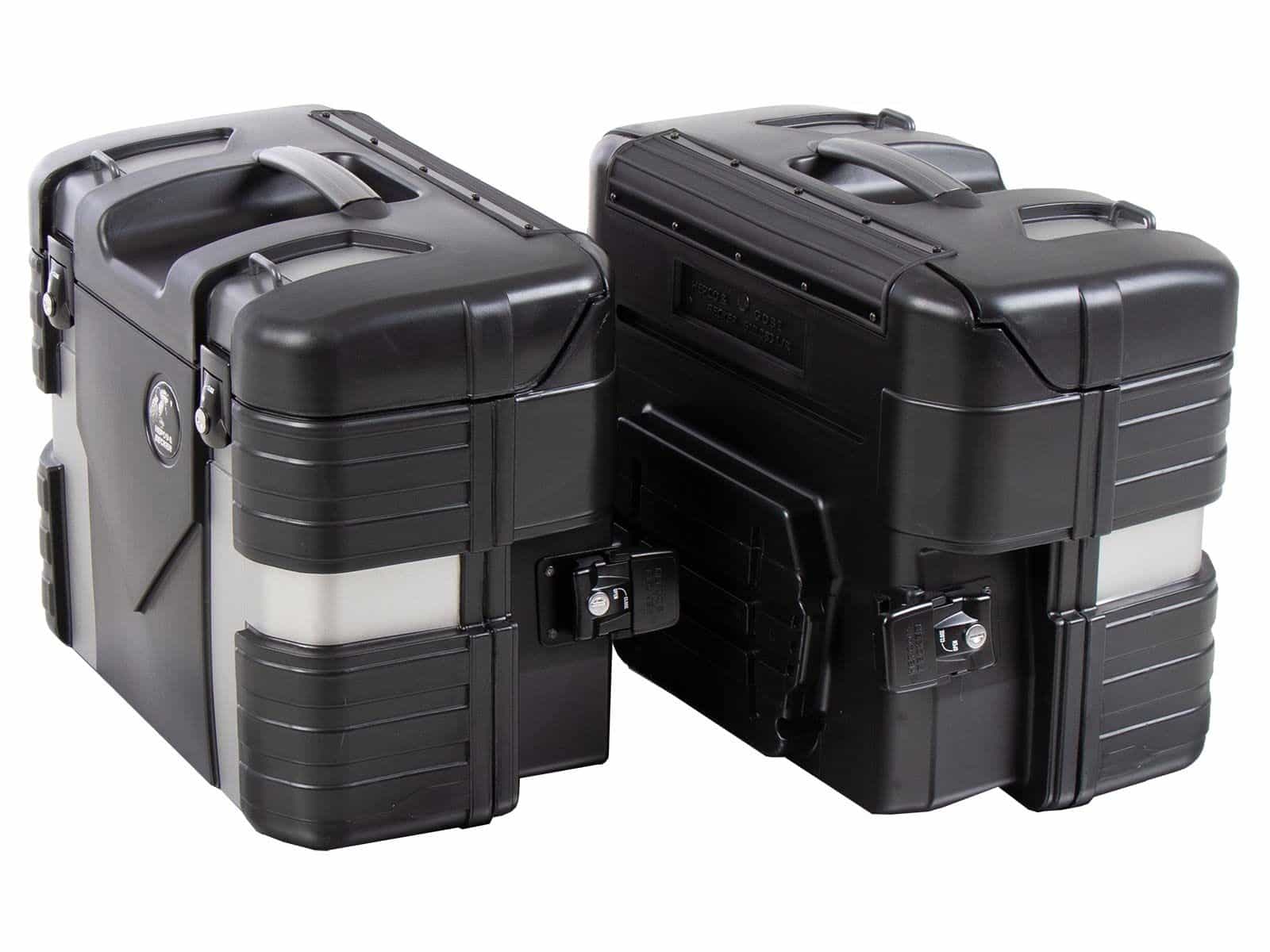 Gobi zijkofferset Black Edition incl. bagagehaak Hepco & Becker