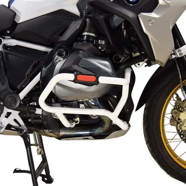 Onderste valbeugel voor BMW R 1250 GS, staal, wit