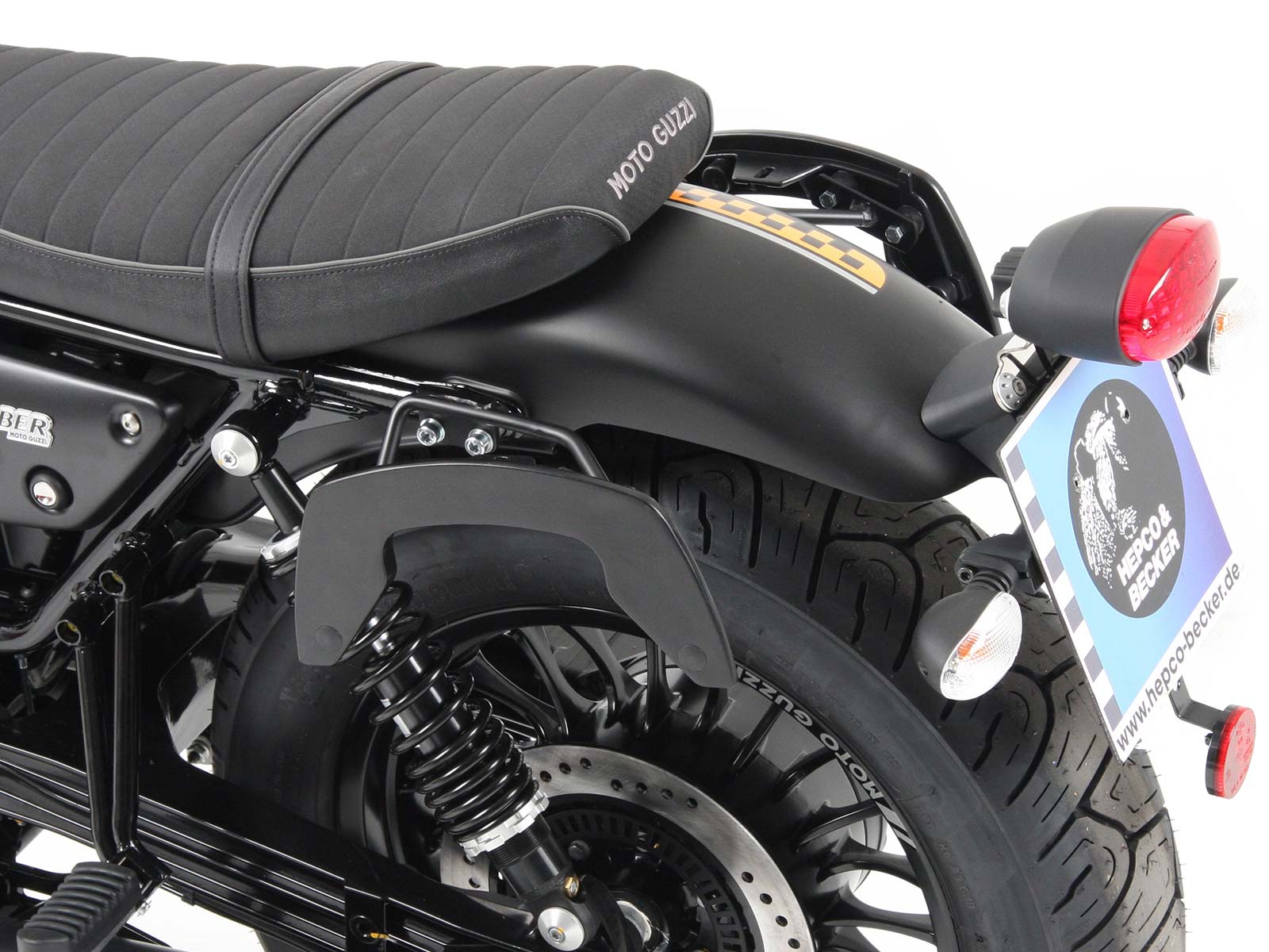 C-Bow zijdrager zwart voor Moto Guzzi V9 Bobber/Special Edition (21-) Hepco & Becker