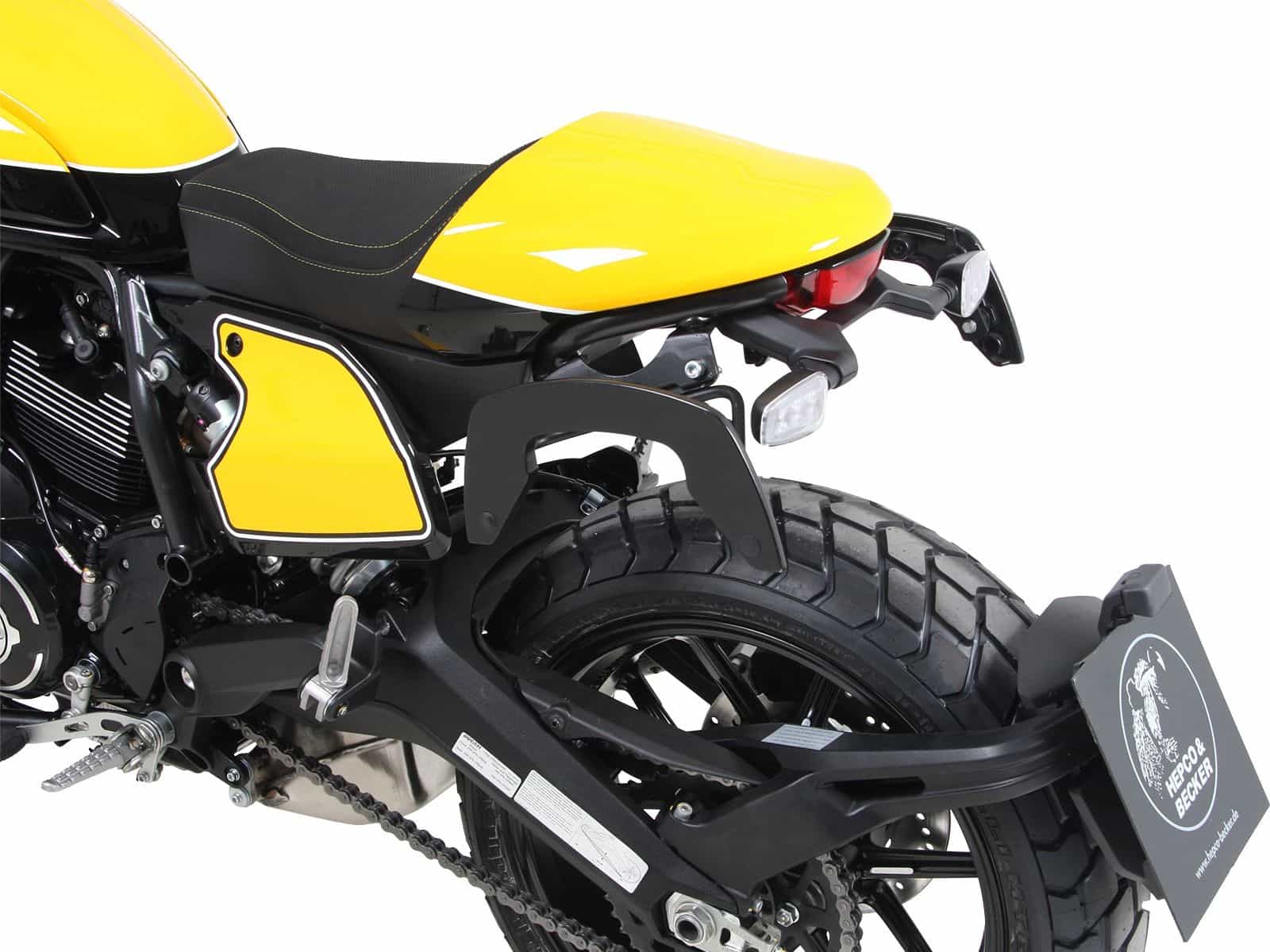 C-Bow zijdrager zwart voor Ducati Scrambler 800 (19-22) Hepco & Becker