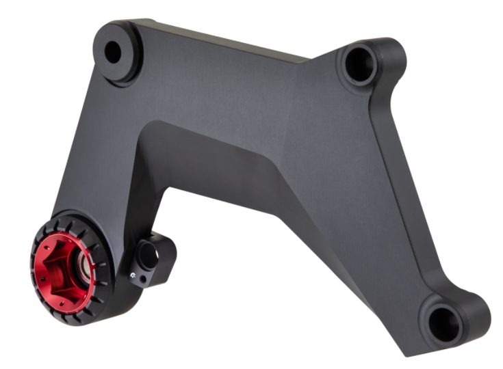 Zwenkarm voor race-uitlaat, achteraan voor Vespa GTS/GTS Super/GTV 125-300cc met ABS, zwart