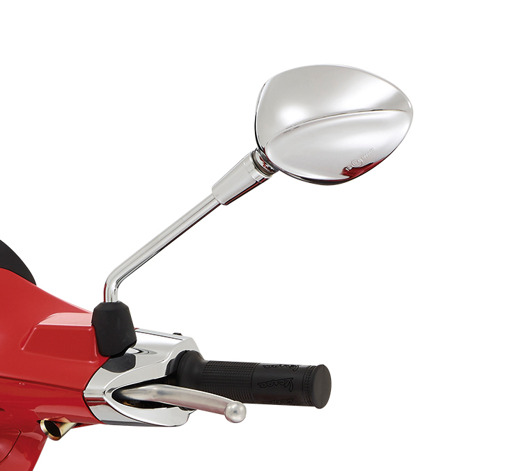 Spiegel links chroom voor Vespa Sprint 50-150cc 2T/4T
