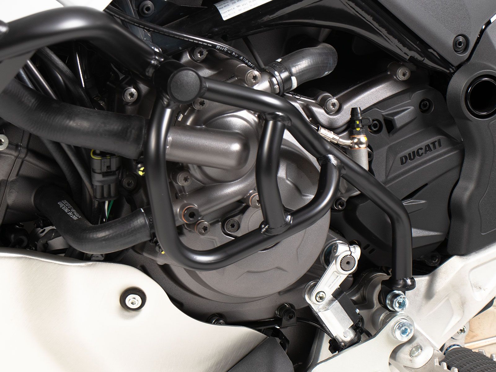Extra bar zwart, eenzijdig links voor Ducati Desert X Rally (24-) Hepco & Becker