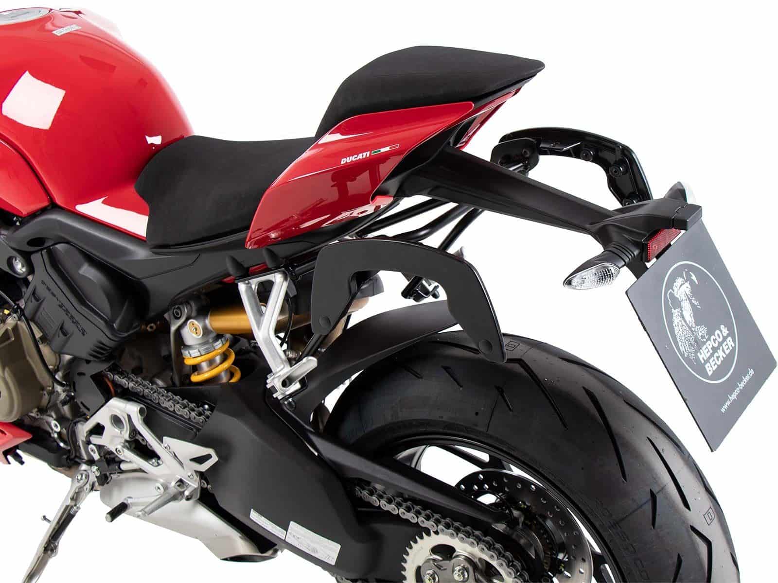 C-Bow zijdrager zwart voor Ducati Panigale V4 /S /R (18-24) Hepco & Becker