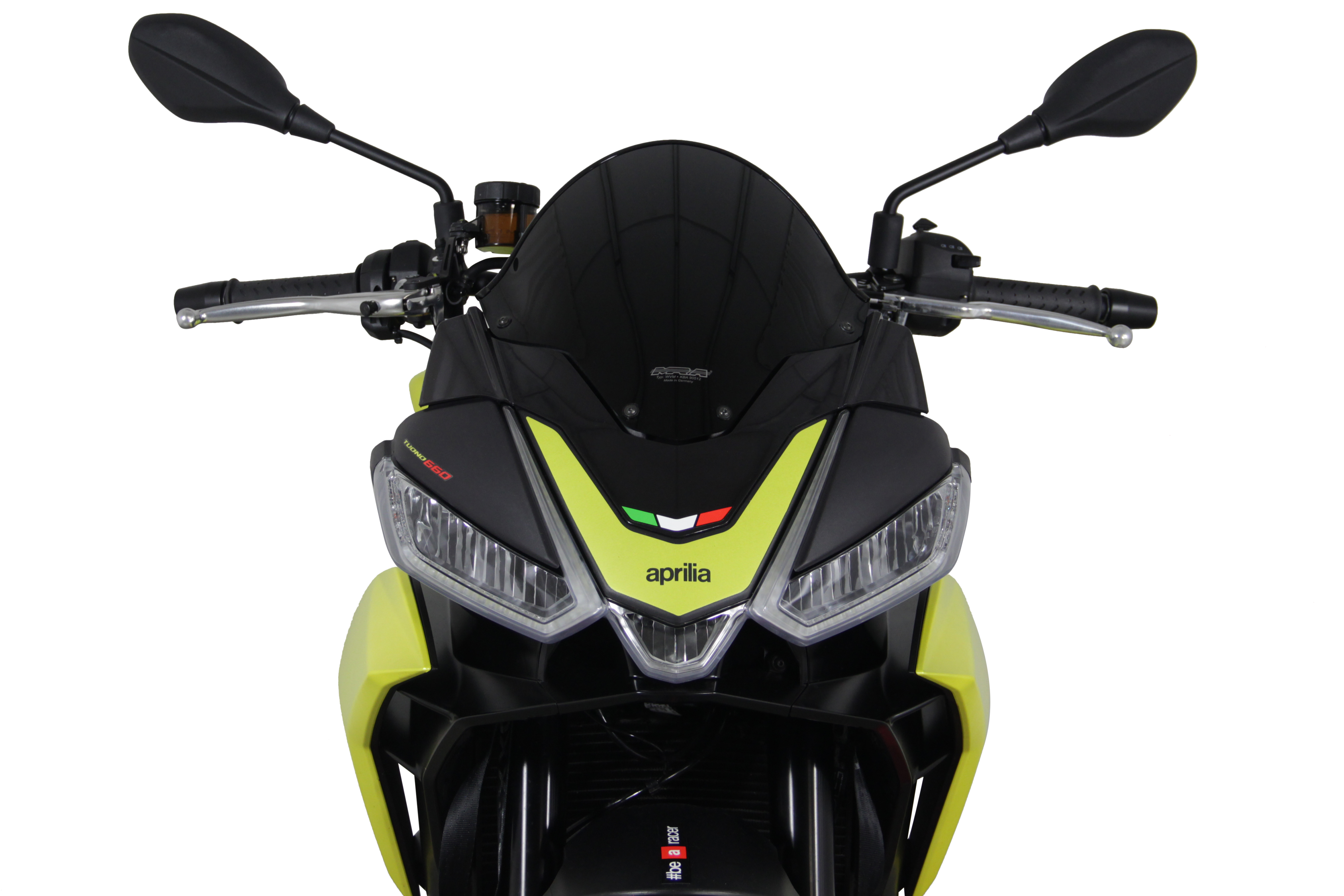 MRA Origineel voorgevormd windscherm "O" zwart Aprilia Tuono 660 / V4 Factory (21-)