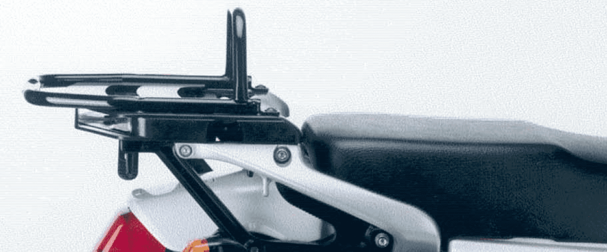 Buisvormige bagagedrager topkoffer zwart voor Honda NX 650 Dominator (95-02) Hepco & Becker