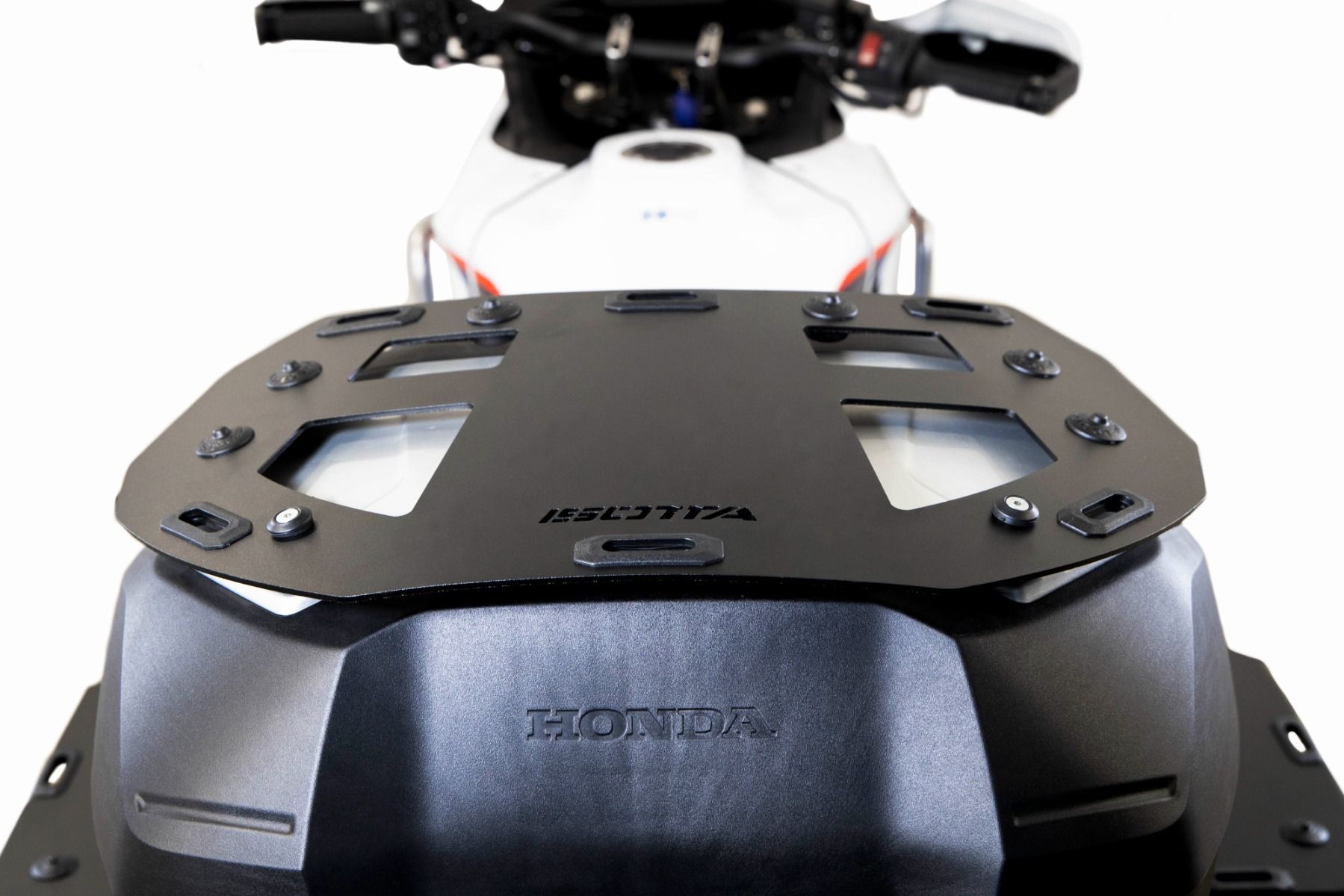 Bagagerek voor topkoffer Honda XL 750 Transalp /NT 1100 /ADV 750 /NC 750 X, aluminium, zwart