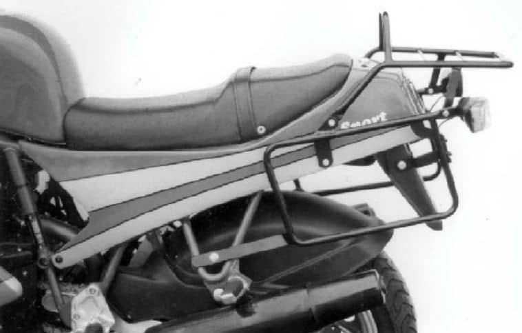 Buisvormige bagagedrager topkoffer en zijkoffer zwart voor Ducati 750 Sport (88-89)